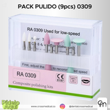 #0120 SET DE PULIDO PARA COMPOSITES RA0309 (9pcs)