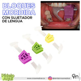 BLOQUE DE MORDIDA CON SUJETADOR DE LENGUA