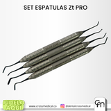 #0395 SET ESPATULAS Zt PRO 4pcs
