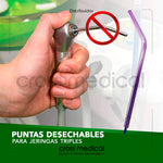 #0127 PUNTAS DE JERINGAS TRIPLES DESECHABLES